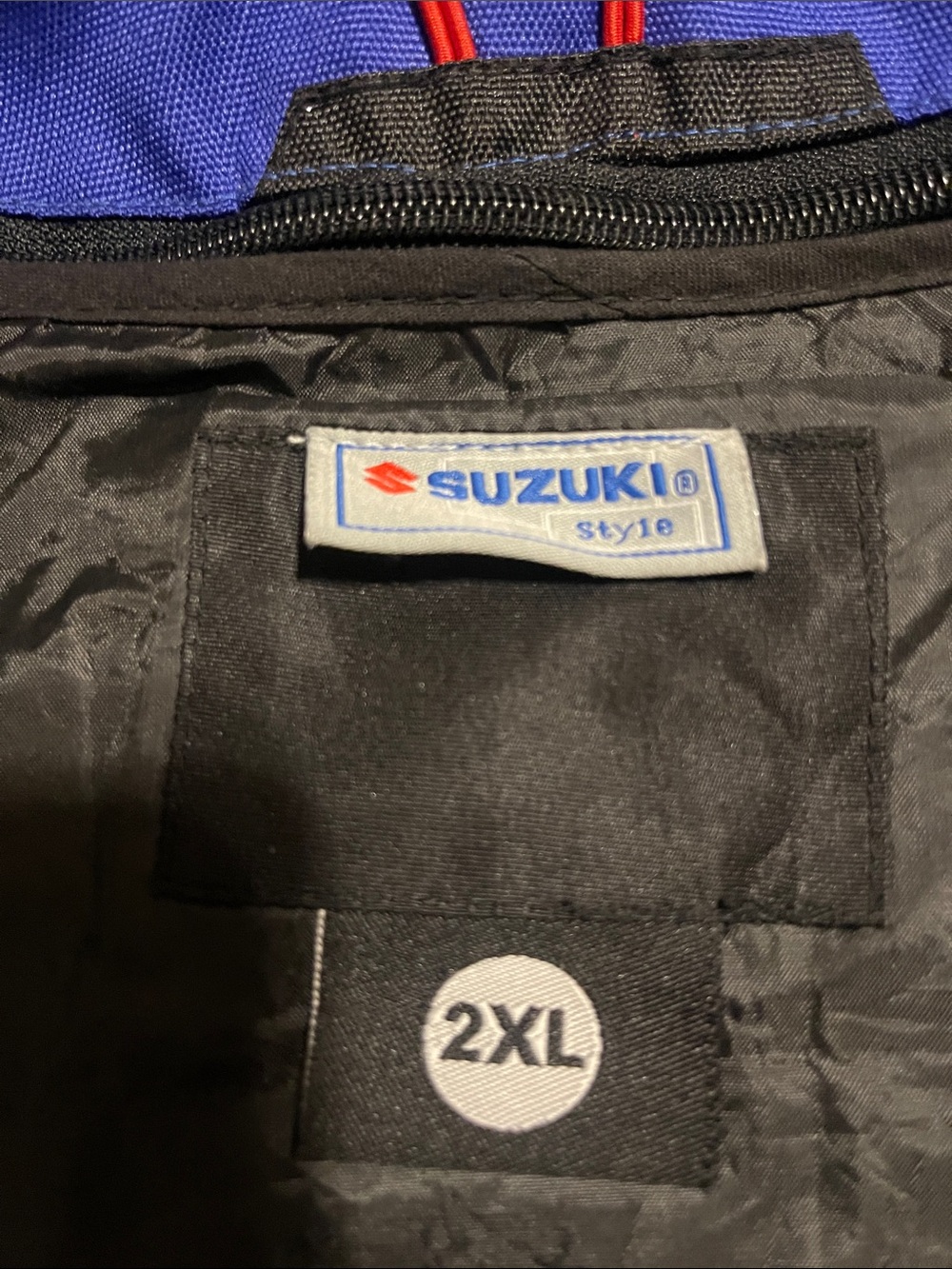 Suzuki GSX-R Blue & White Motorcycle Jacket - Picture 6 of 12